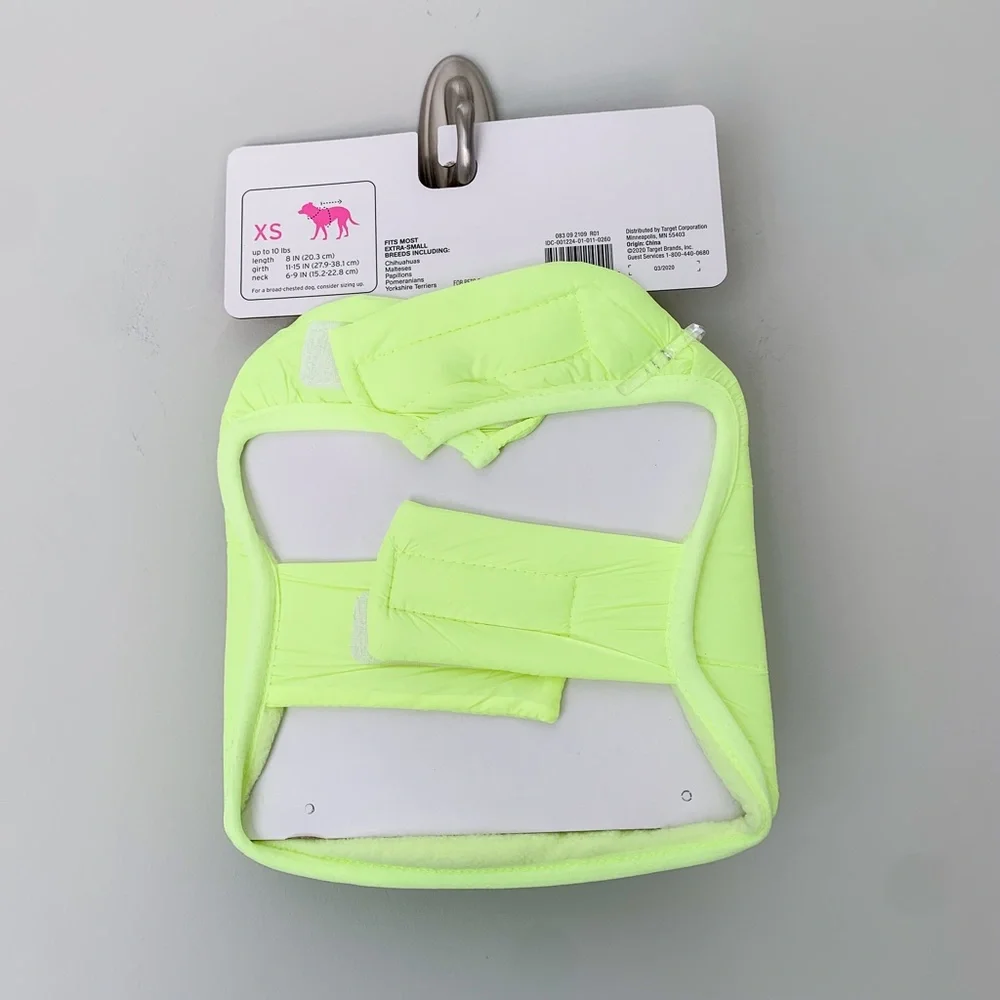 Boots & Barkley Yellow Neon Puffer Jacket Vest